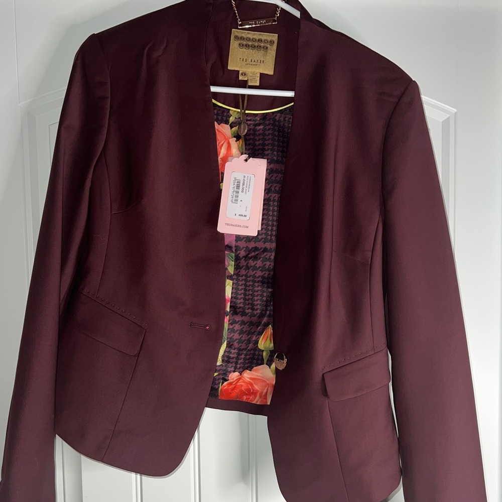 Burgundy blazer